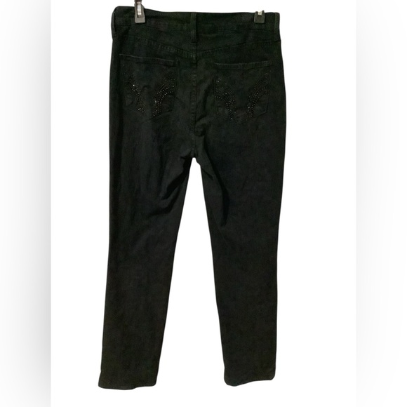 NYDJ Women's Black Stretch Boot Cut Jeans EUC Size 8 - Picture 7 of 12